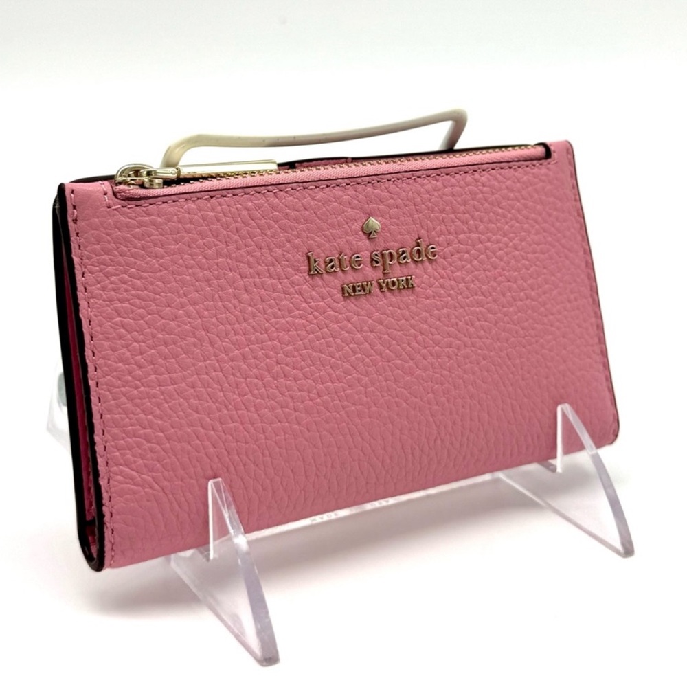 Kate Spade Leila Small Slim Bifold Wallet Pink - Picture 4 of 9